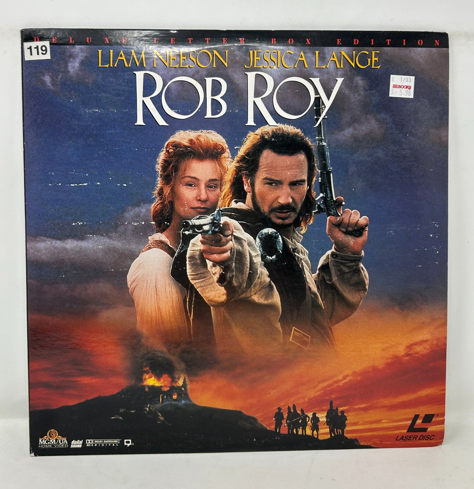 Rob Roy Laserdisc ML150228 Widescreen LD WS Laser Disc Liam Nelson Jessican Lang