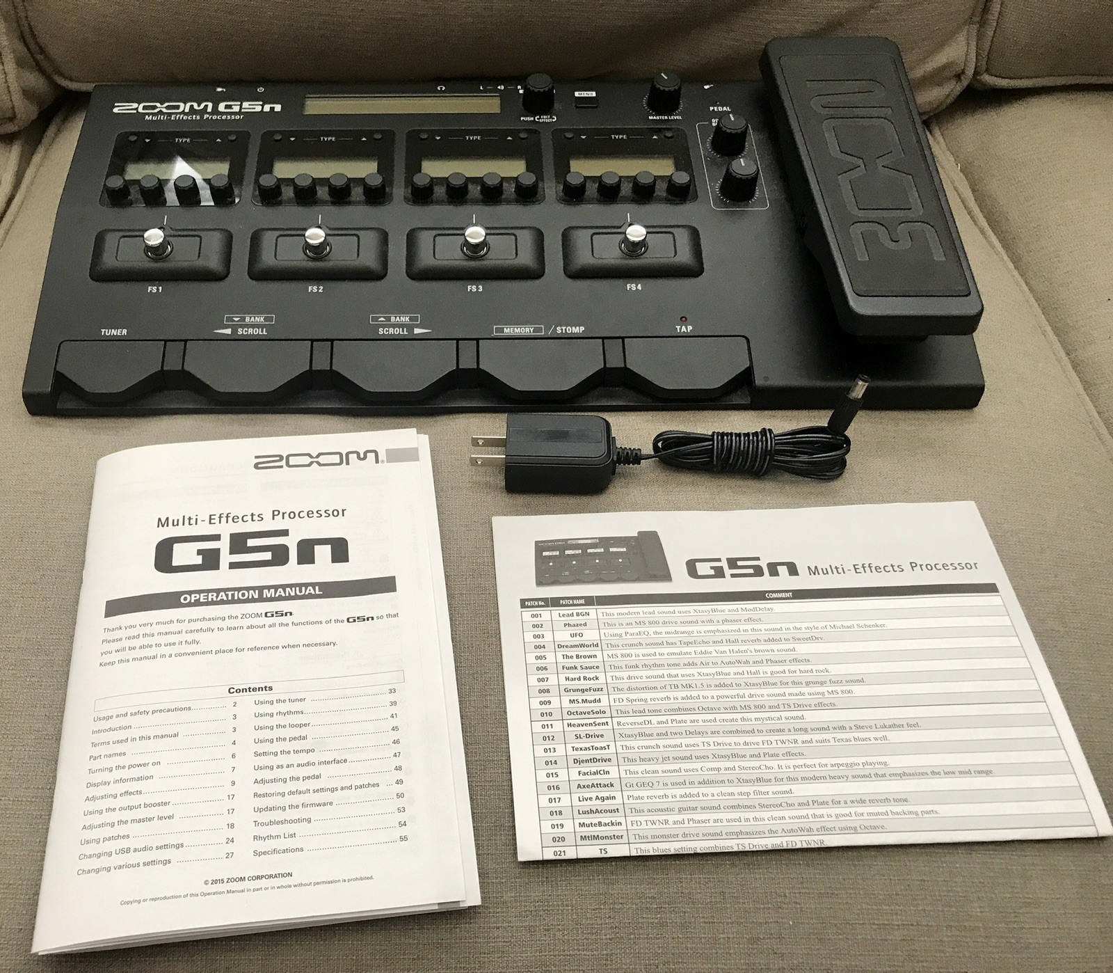 Zoom G5n Guitar Multi Effect Processor Pedal