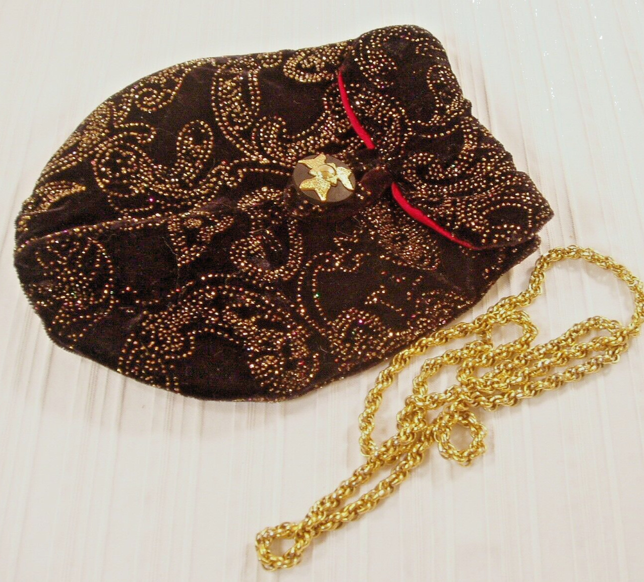 Women - One Small Jewelry Bag (multi-purpose) -Red Lining- New OOK