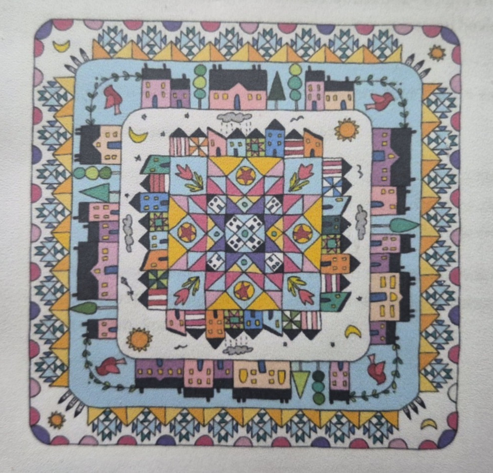 Sarah Fielke Block of The Month Quilts  "Coming Home"  in  a 3 hole ring binder