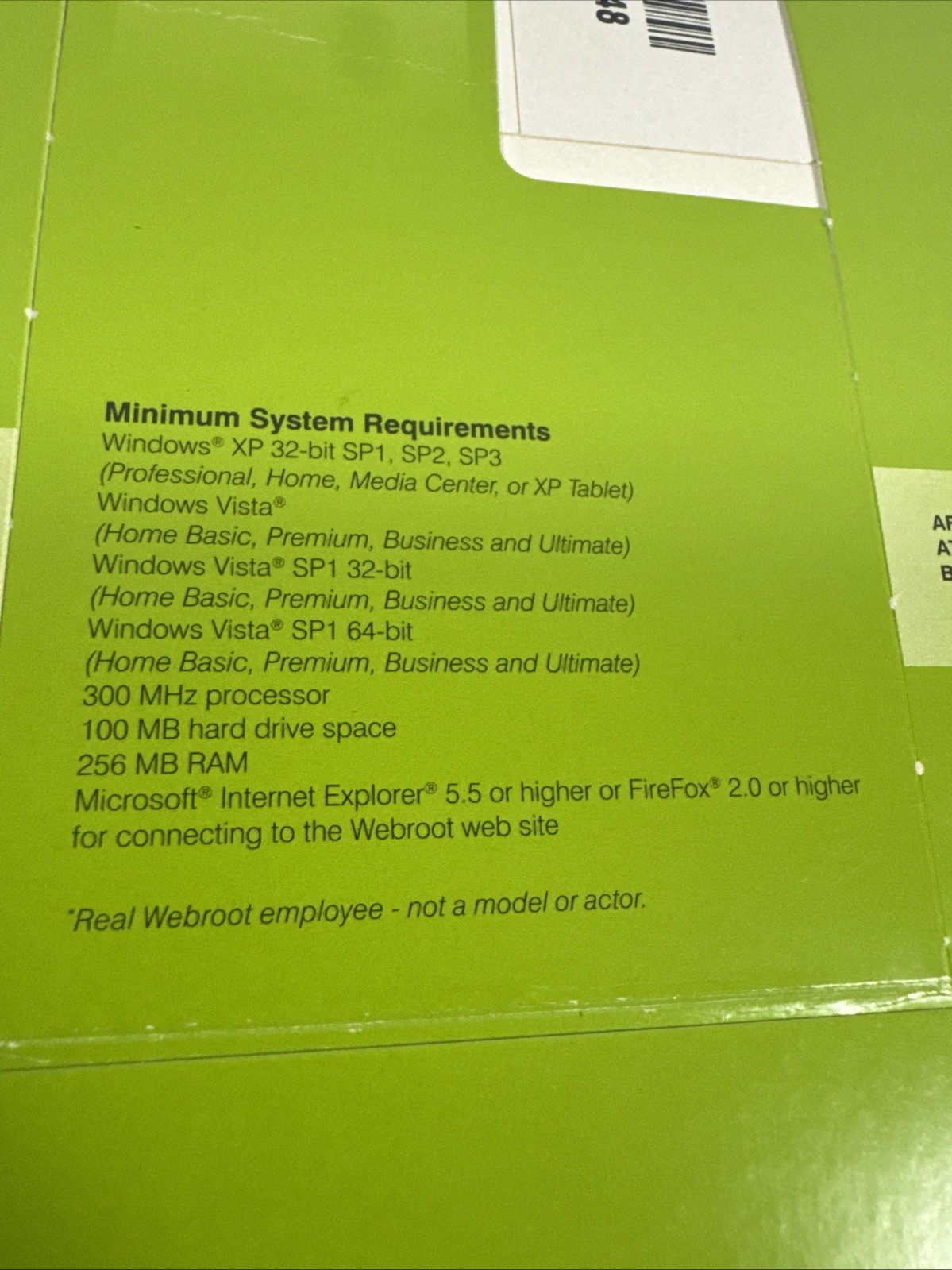Webroot Spy Sweeper 2003 Software Installation CD-ROM - WITH Software Key