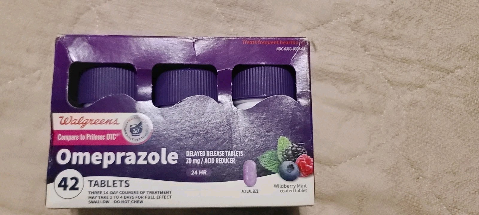 (2) Boxes Omeprazole 20mg Tablets  42ct Per Box (82 Total Tablets)  Exp: 12/26