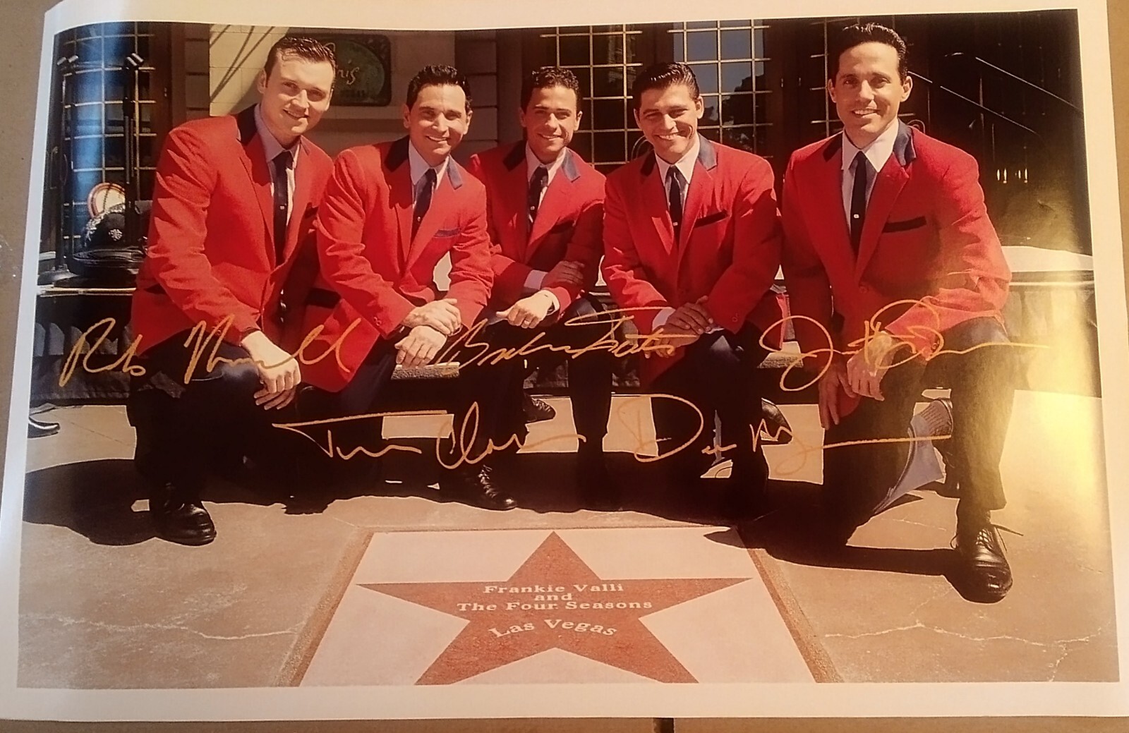 JERSEY BOYS Frankie Valli Poster at PARIS Casino Vegas Original in Tube 17X11