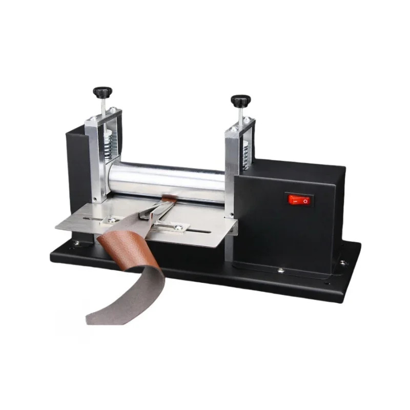 Electric Leather Strip Pulling Machine, Manual Leather Pressing Machine