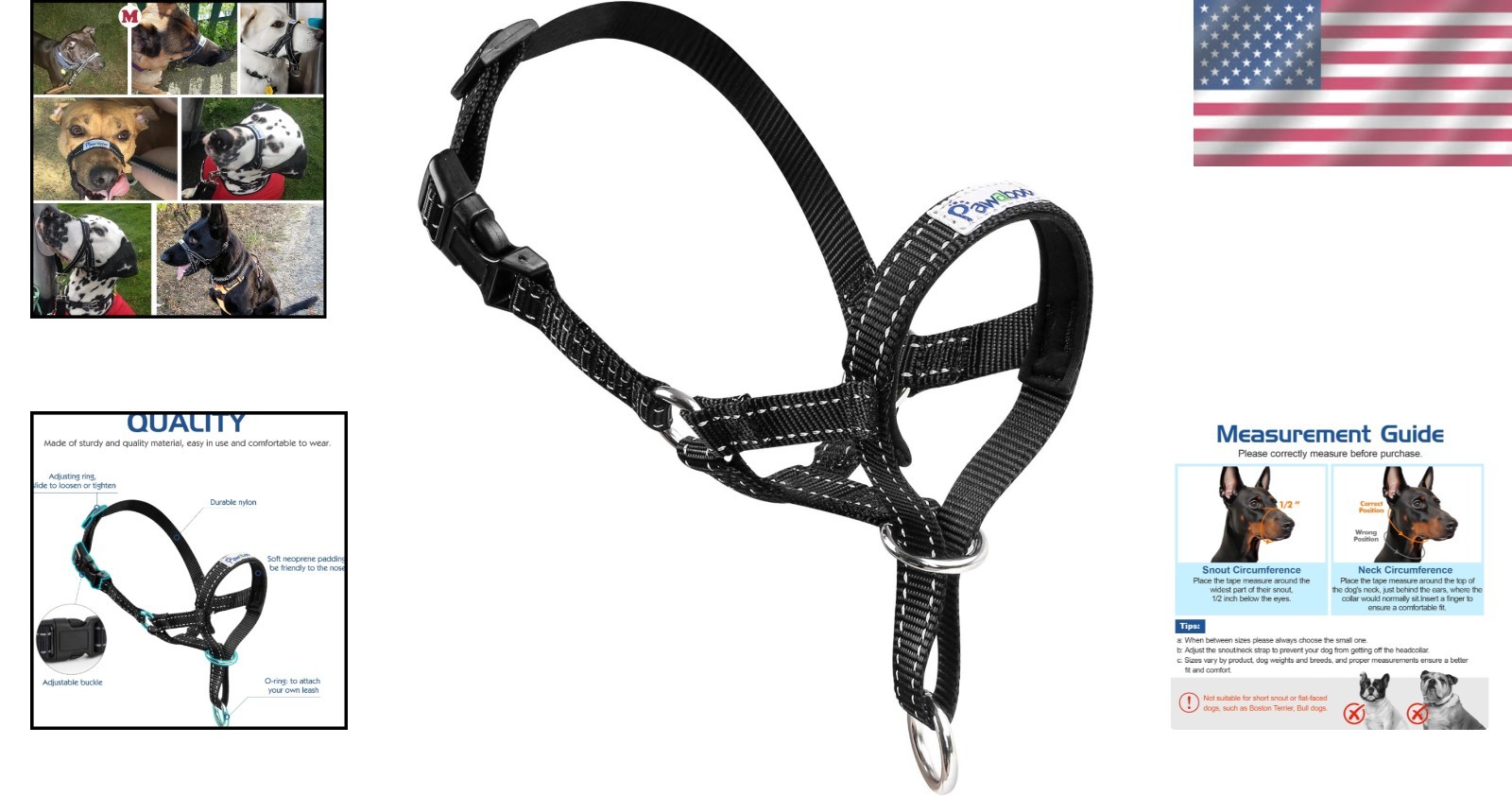 Comfortable Medium Dog Muzzle - Anti-Pulling & Barking Control, Adjustable Fit