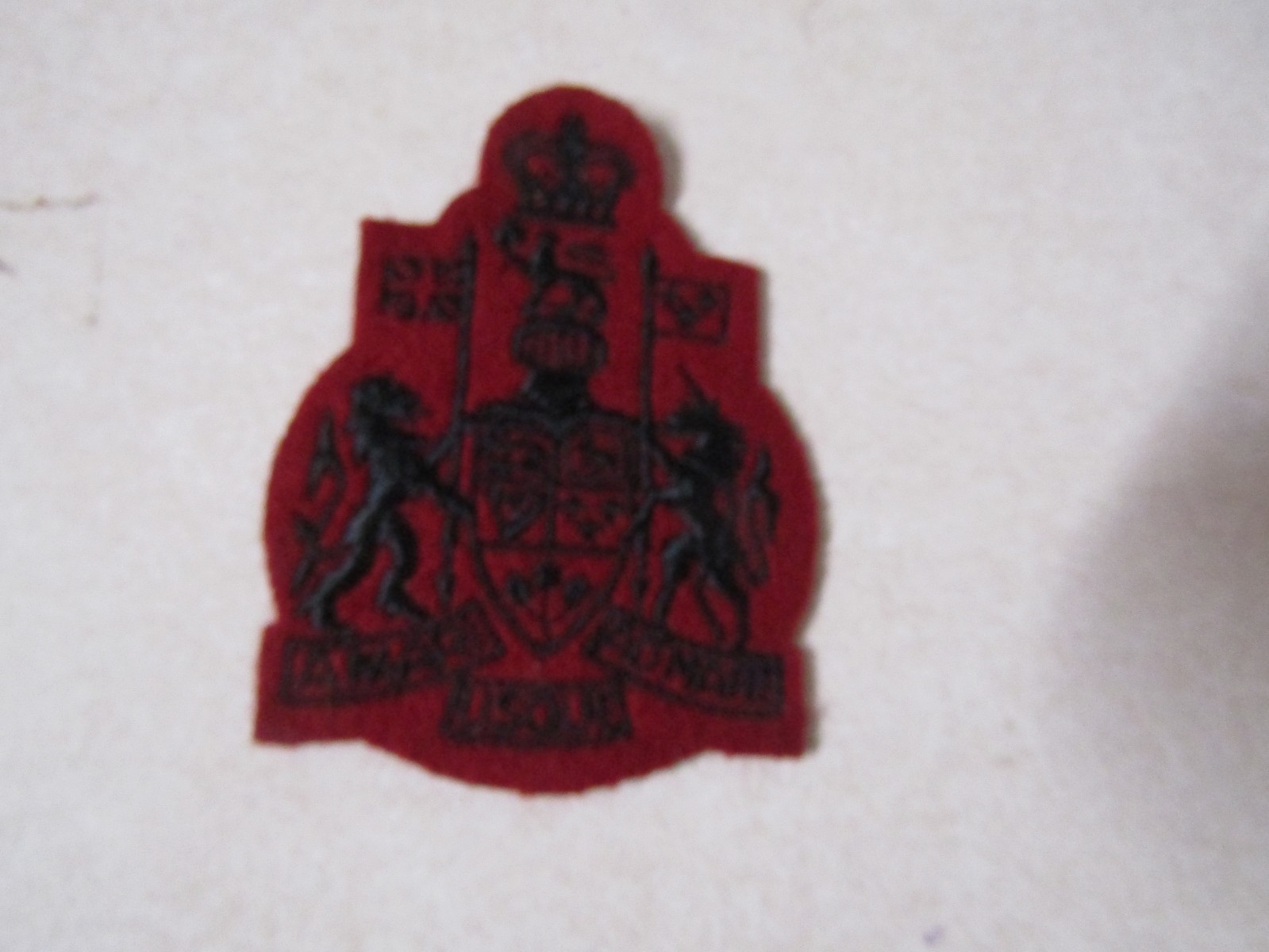 MILITARY PATCH CANADIAN ARMED FORCES CHIEF WARRANT OFFICER COAT OF ARMS