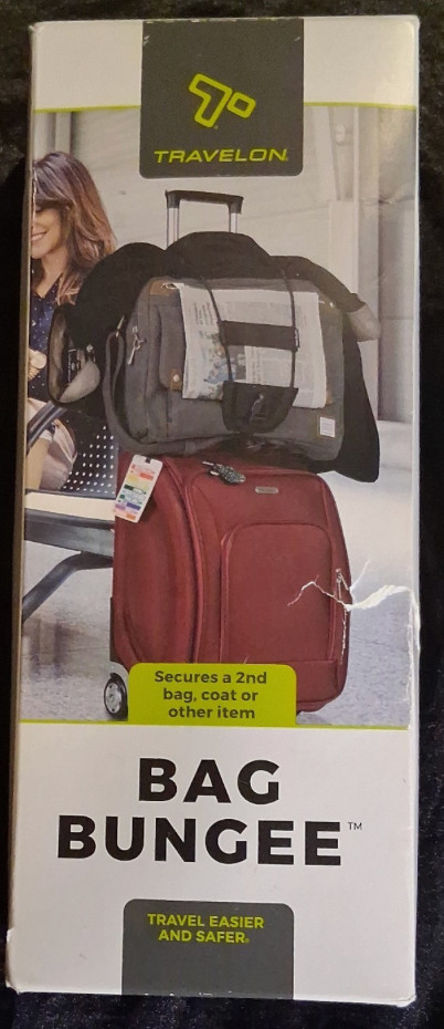 New Travelon - Bag Bungee - Secures a 2nd bag, Coat or other item Travel Easier