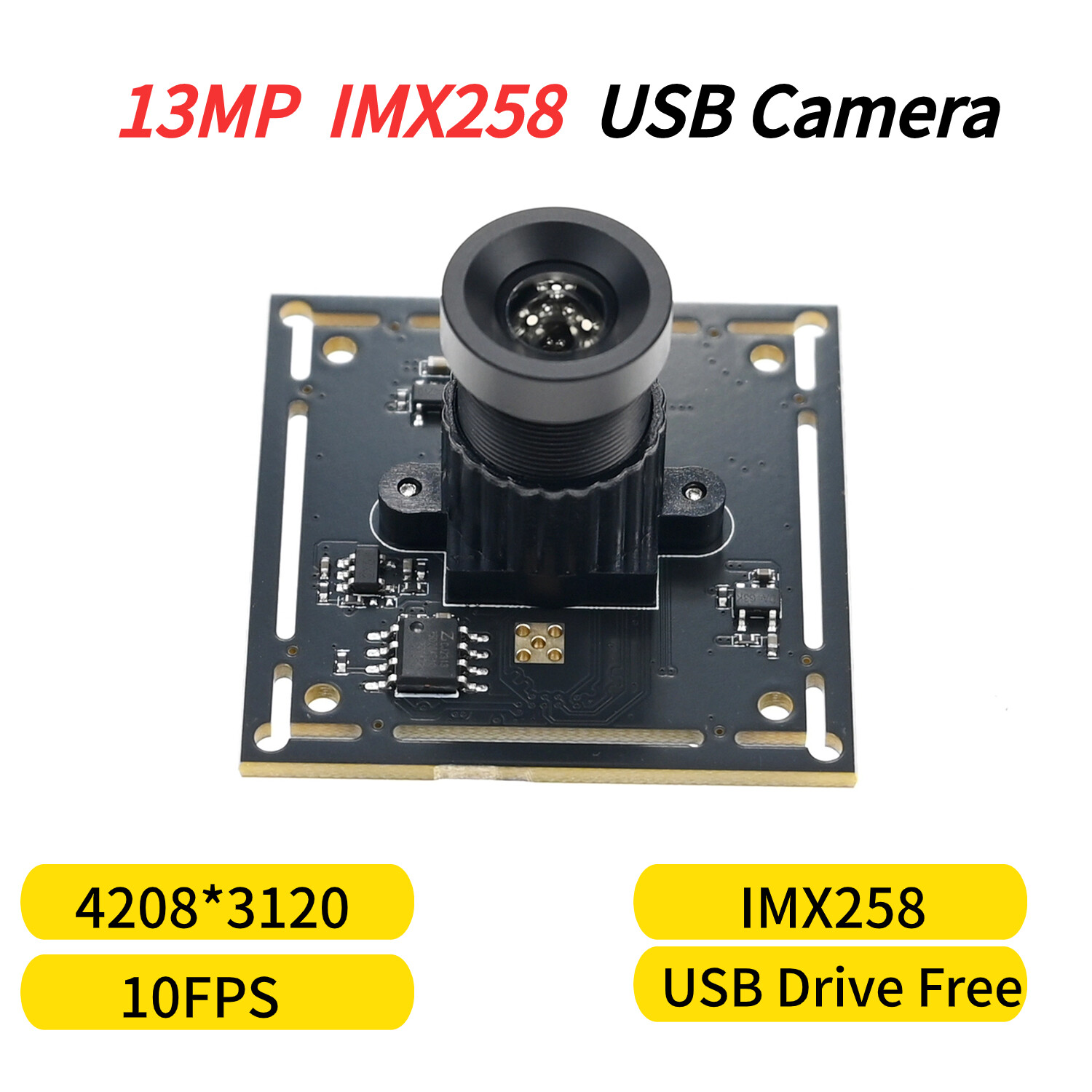 IMX258 13MP USB Camera Module Ultra HD,13 Megapixel Webcam 4208x3120 Wide-Angle