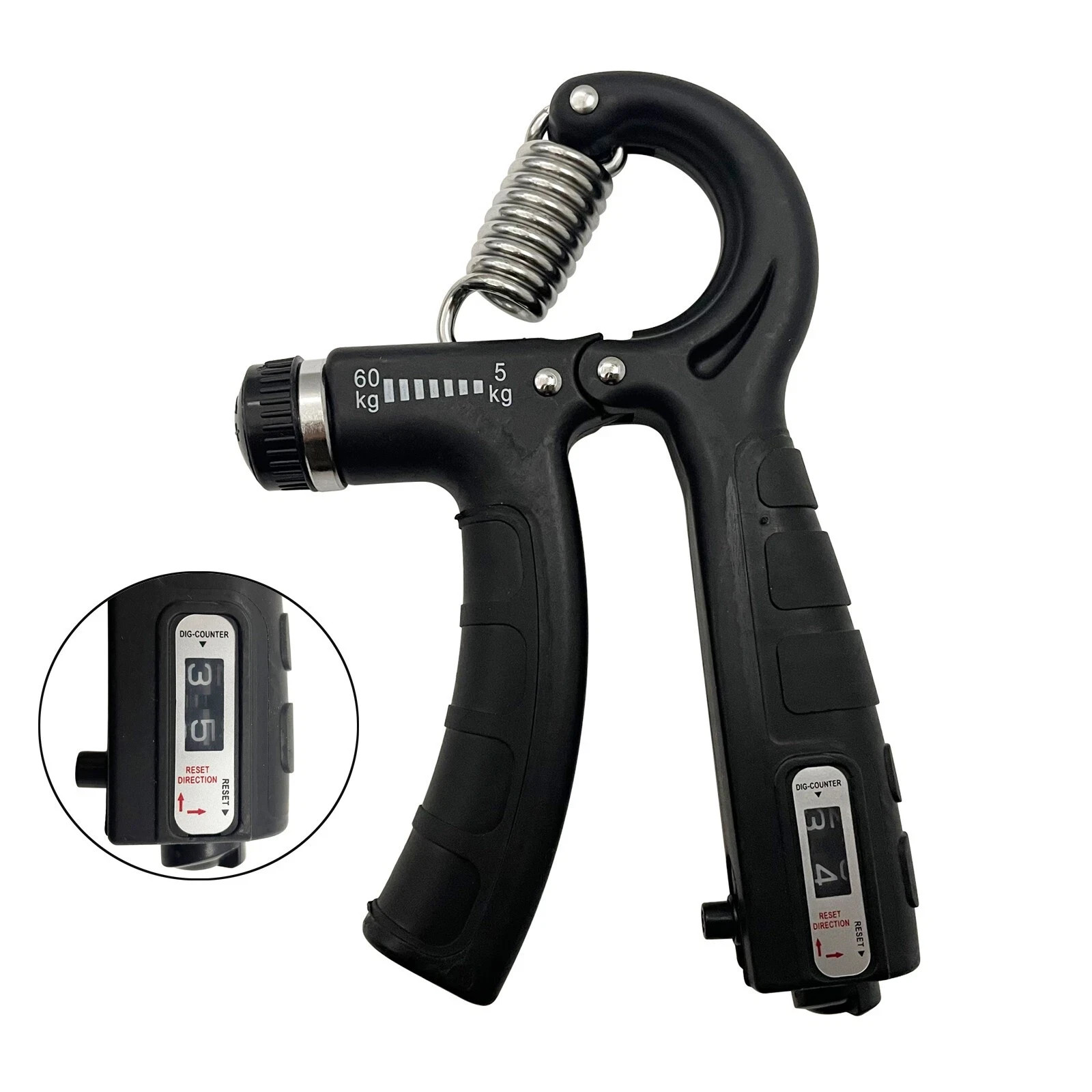 5-60Kg Adjustable Hand Grip Strength Apparatus Wrist Training Strength Expander