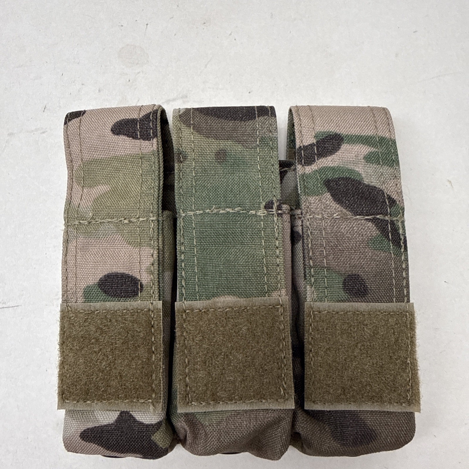 TYR Tactical Multicam Triple Magnetic 9MM Pistol Magazine Pouch MOLLE