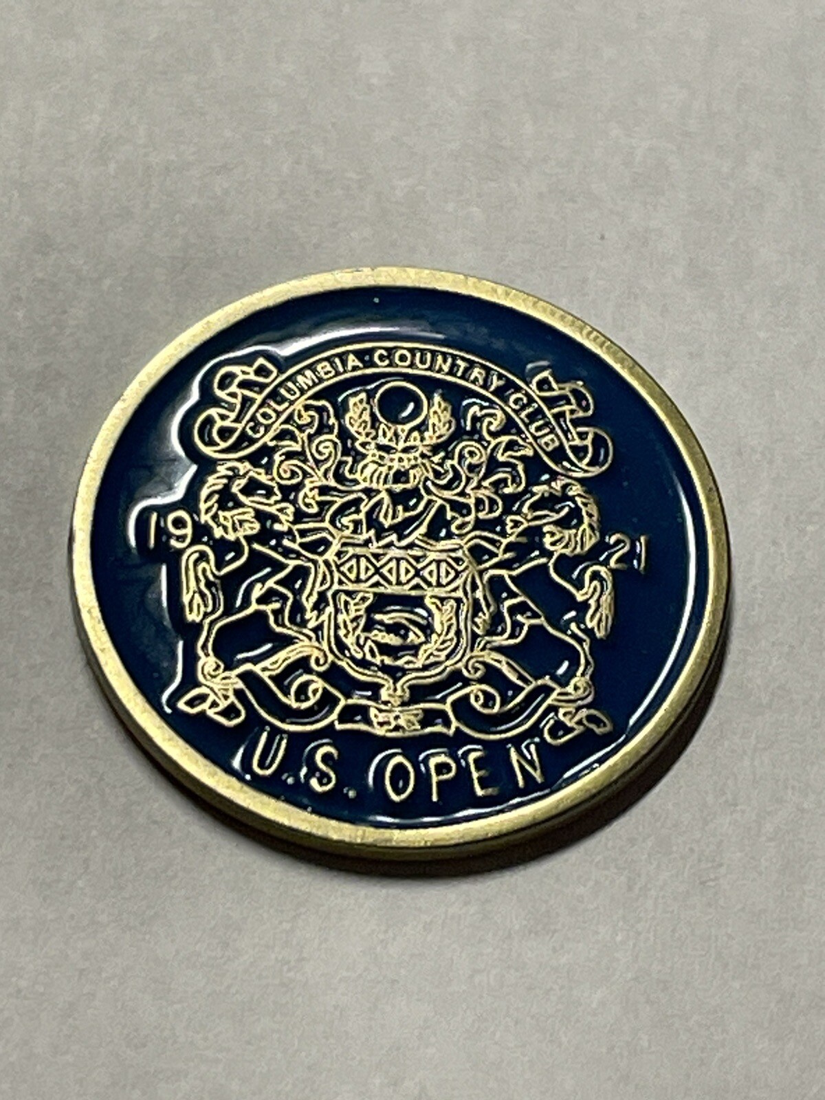 1921 U.S. Open Championship 1" Coin Style Golf Marker - Columbia Country Club
