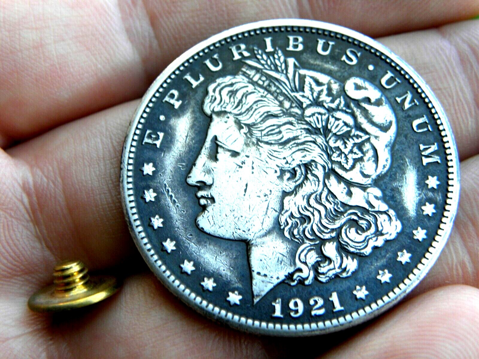 Concho belt leather accessories decoration real silver Morgan one dollar coin