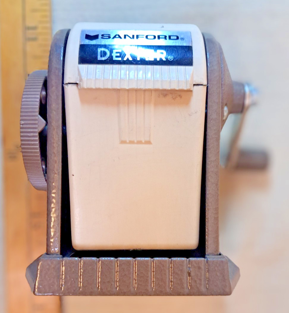 Vintage Sanford Dexter No. 2 Pencil Sharpener Crank Mountable Works