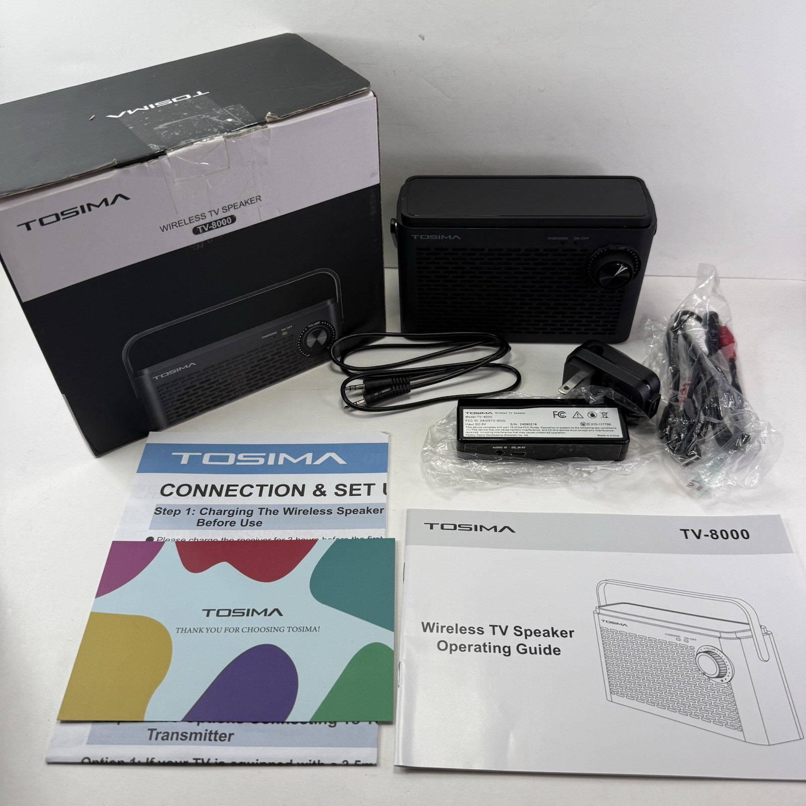 Tosima TV-8000 Wireless TV Speakers- Voice Highlighting TV Speake