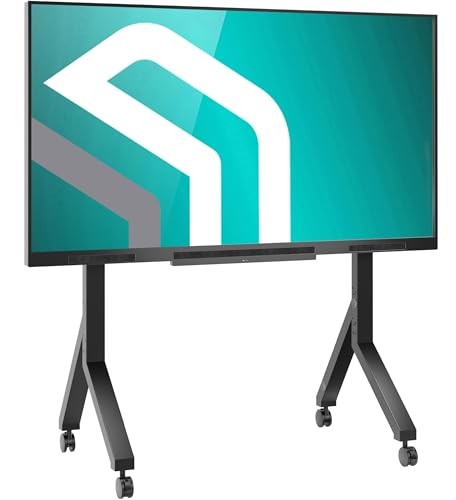 Mobile TV Stand on Wheels for 70-110 Inch Screen, max Load 276 TS2081 Black