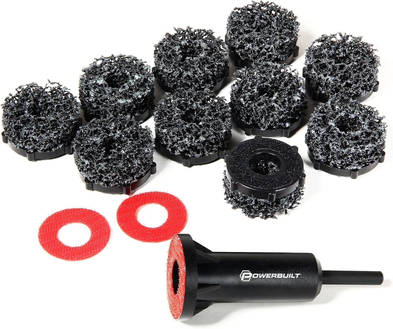 Powerbuilt Brake Rotor Resurfacing Kit, Cleaning, Polishing, Remove Rust and Gri