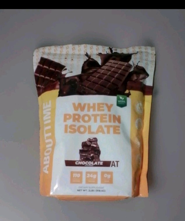 New 2 lb bag of About Time Whey Protein Isolate – Chocolate