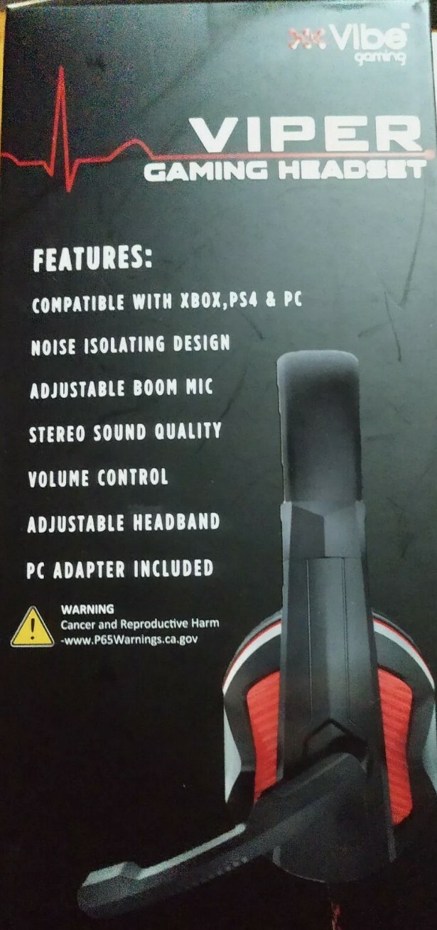 NEW in Box Viper Gaming Headset by Vibe Games
