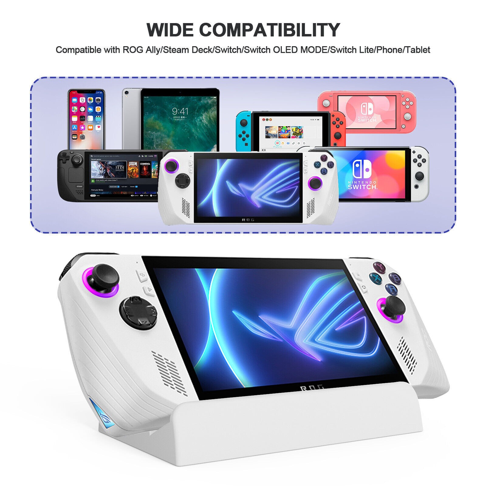 Handheld Desktop Stand Bracket Handheld Accessories for ASUS ROG Ally