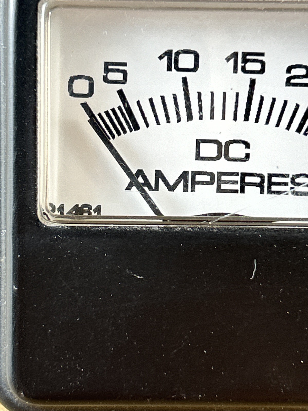 Prime DC Amperes Panel Meter, 0 - 25 Amps, 2.5" x 2.5"