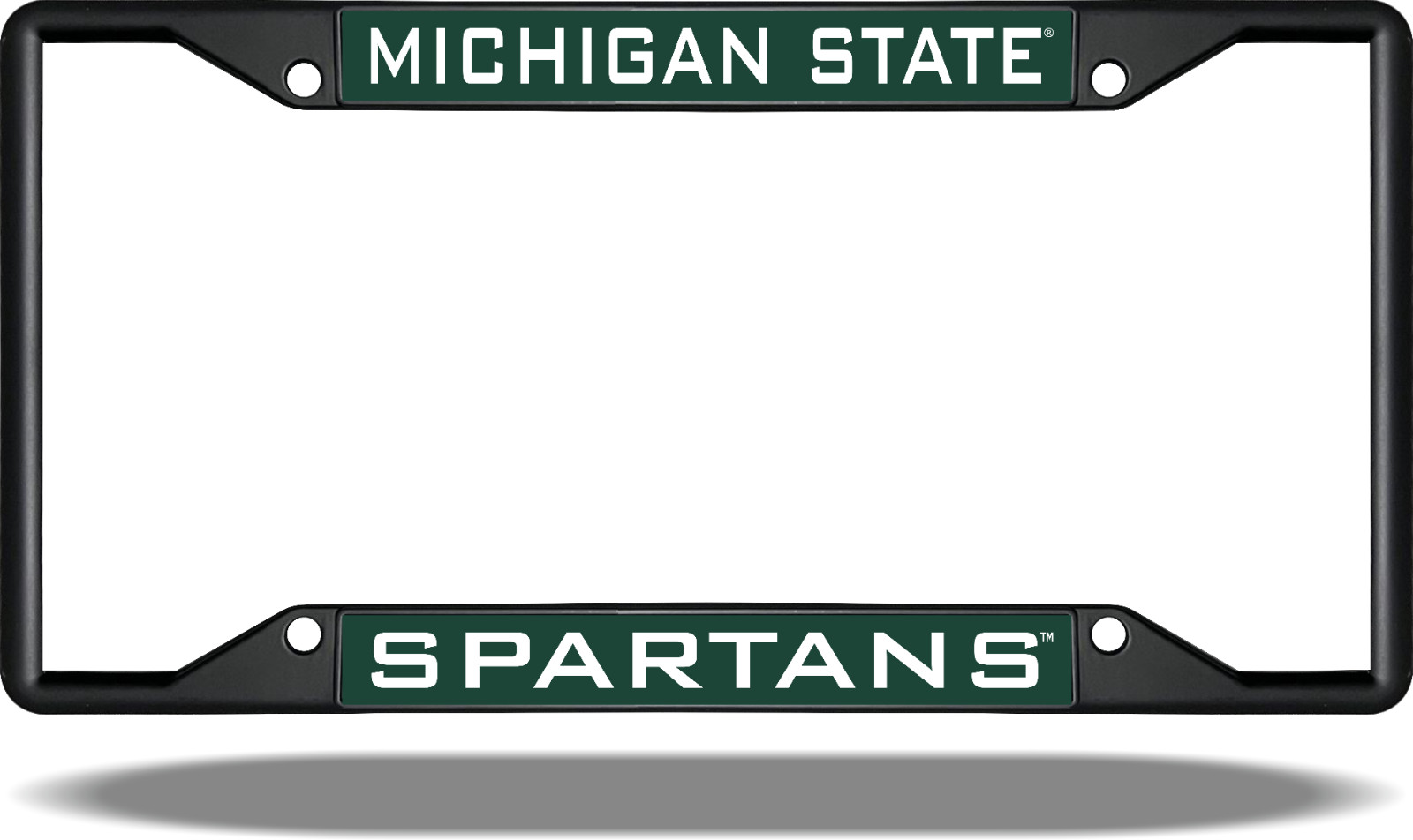 Michigan State SPARTANS Black License Plate Frame
