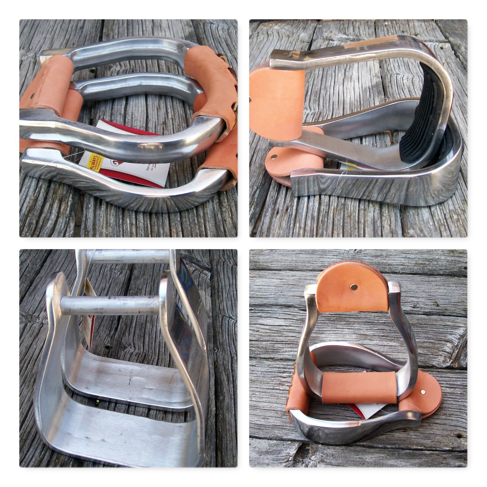 Western Stirrups Oxbow Visalia Barrel Sloped Aluminum  Stirrup Cowboy Buckaro