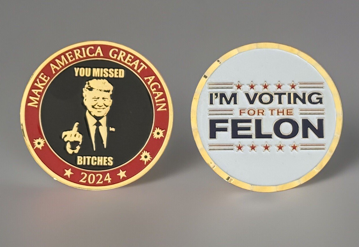 MAGA 2024-Trump Challenge Coin 1.75"- Free Shipping!