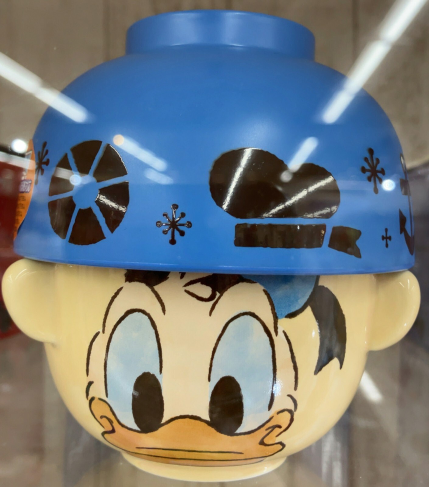 Disney Donald Duck Rice Bowl & Soup Bowl Set Mini Crayon Touch New Japan