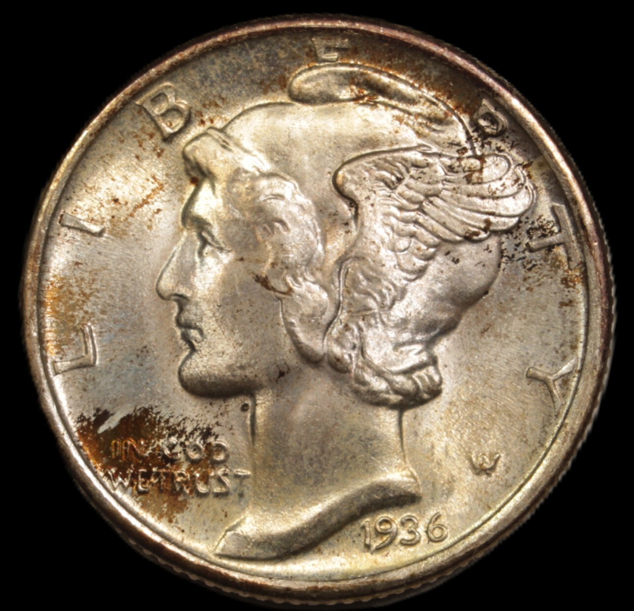1936 10C FB Mercury Dime- GEM BU /SVN692