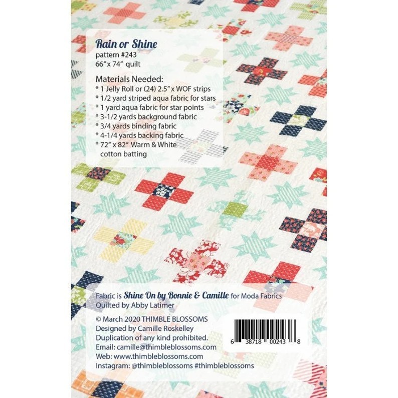 Bundle of 4 quilt patterns from our closed shop
