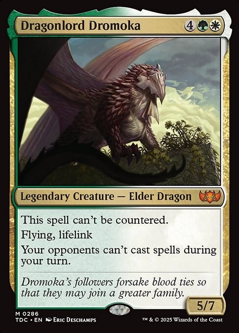 Dragonlord Dromoka 286 M Normal TDC MTG NM