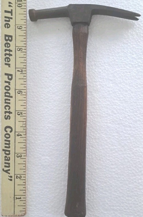 Vintage Early Turn Of Century  Tack Hammer Split Head Nail Puller