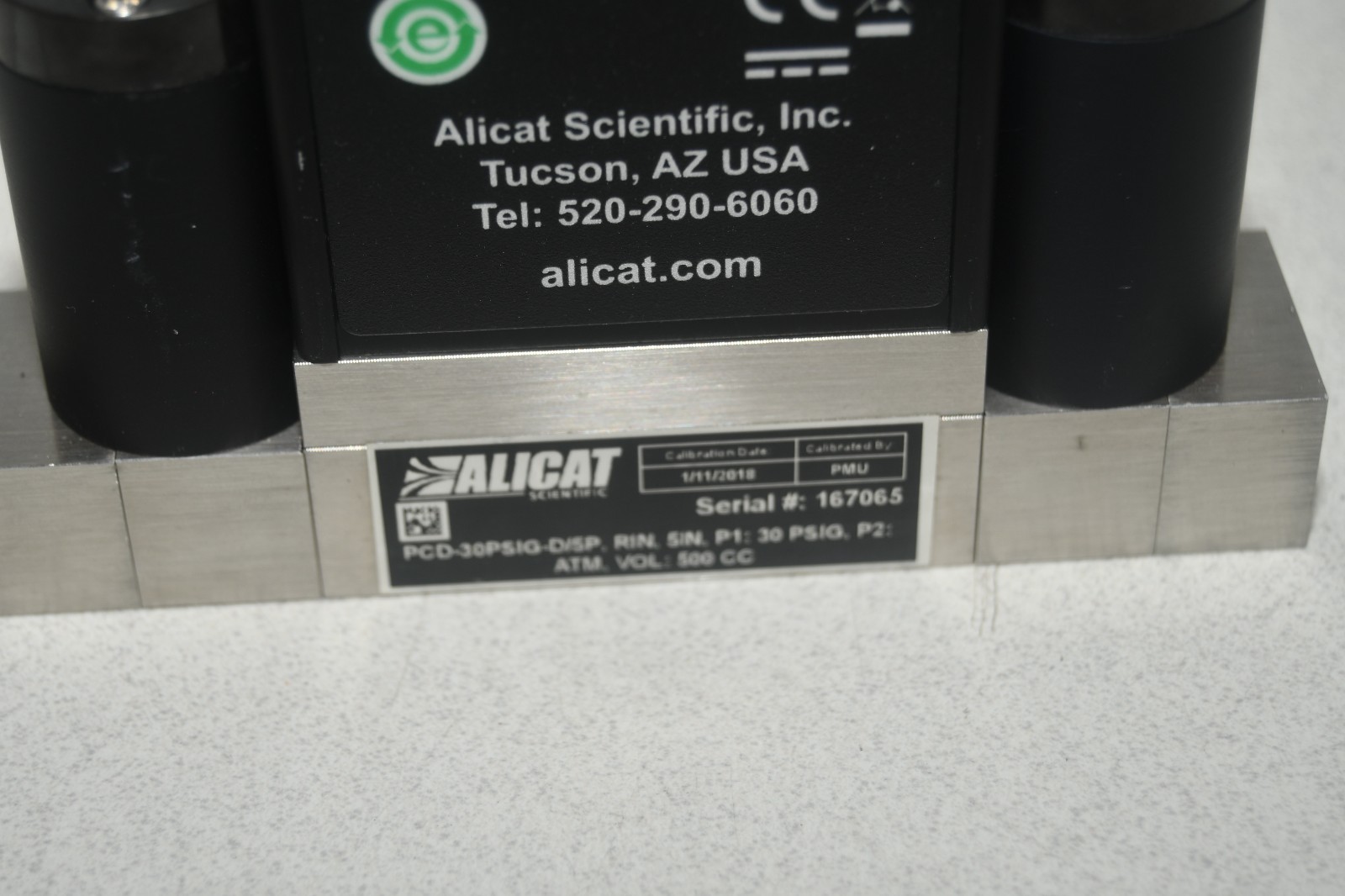 ^ Alicat PCD-30PSIG-D/5P RIN 500CC Flow Controller #X8331