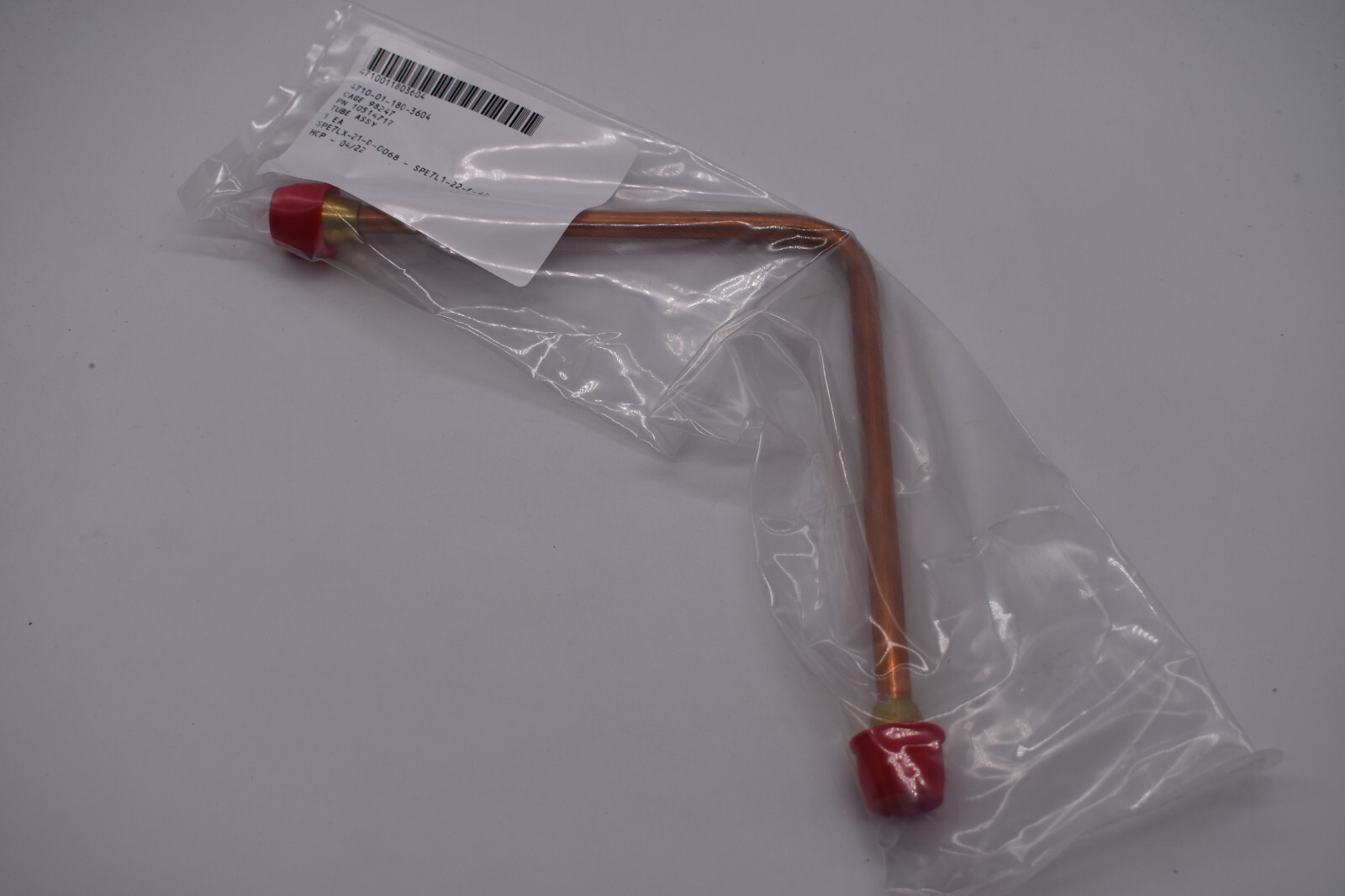 4710011803604 Copper Tube Assembly, 8" L Shaped Copper Genuine OEM 10514717