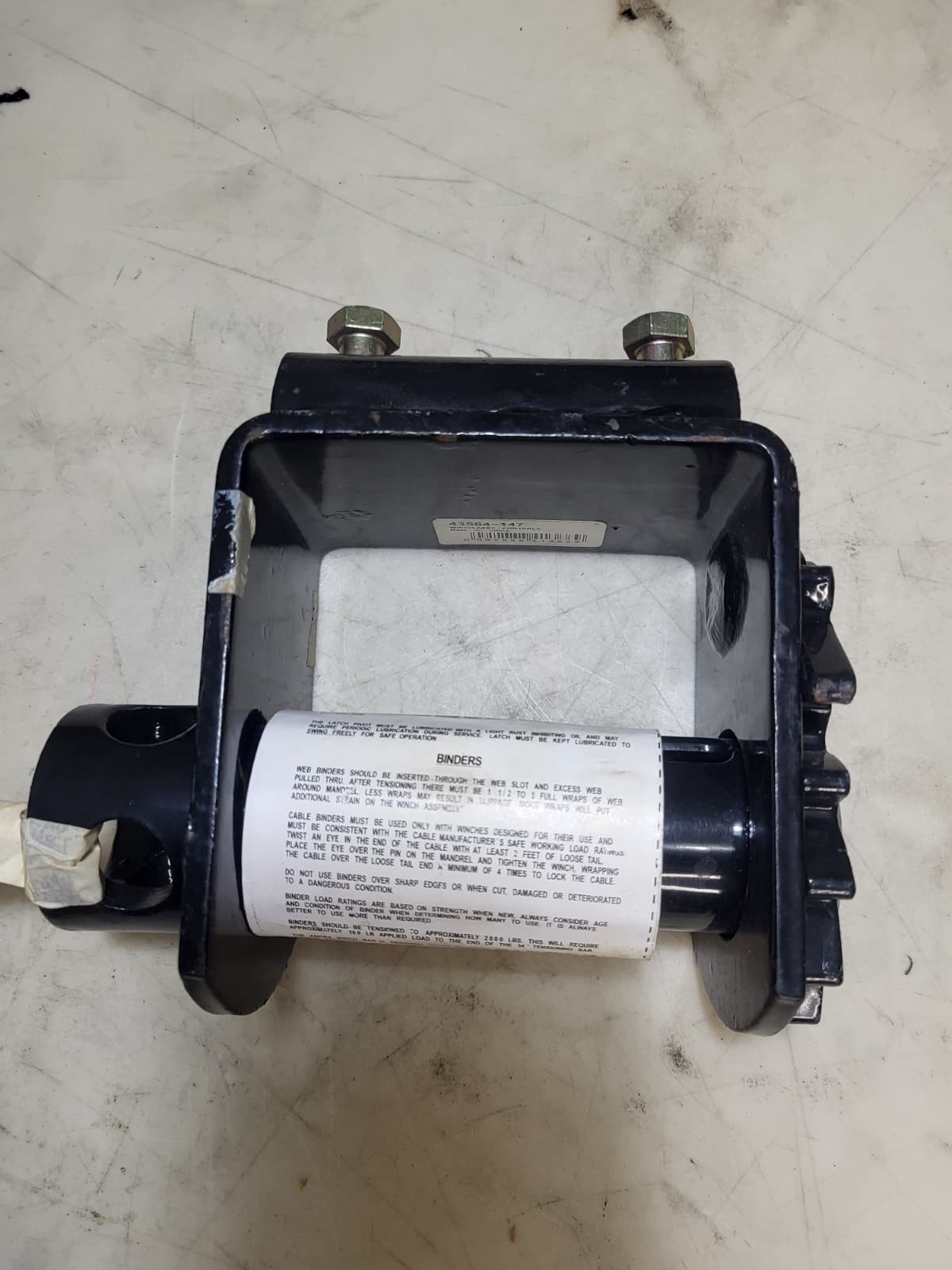 NEW Ancra 43564-147 C Channel w/2SS Side Mount Web Winch 4” 7mm Frame