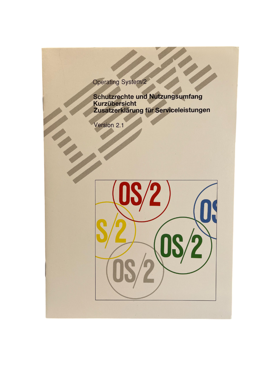 IBM Operating System 2 / OS2 / Version 2.1 IP Rights Scope of Use