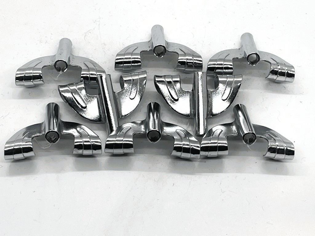 8 Ludwig Rocker (US made era) Bass Drum Hoop Claws - EX - LRBDHC-999