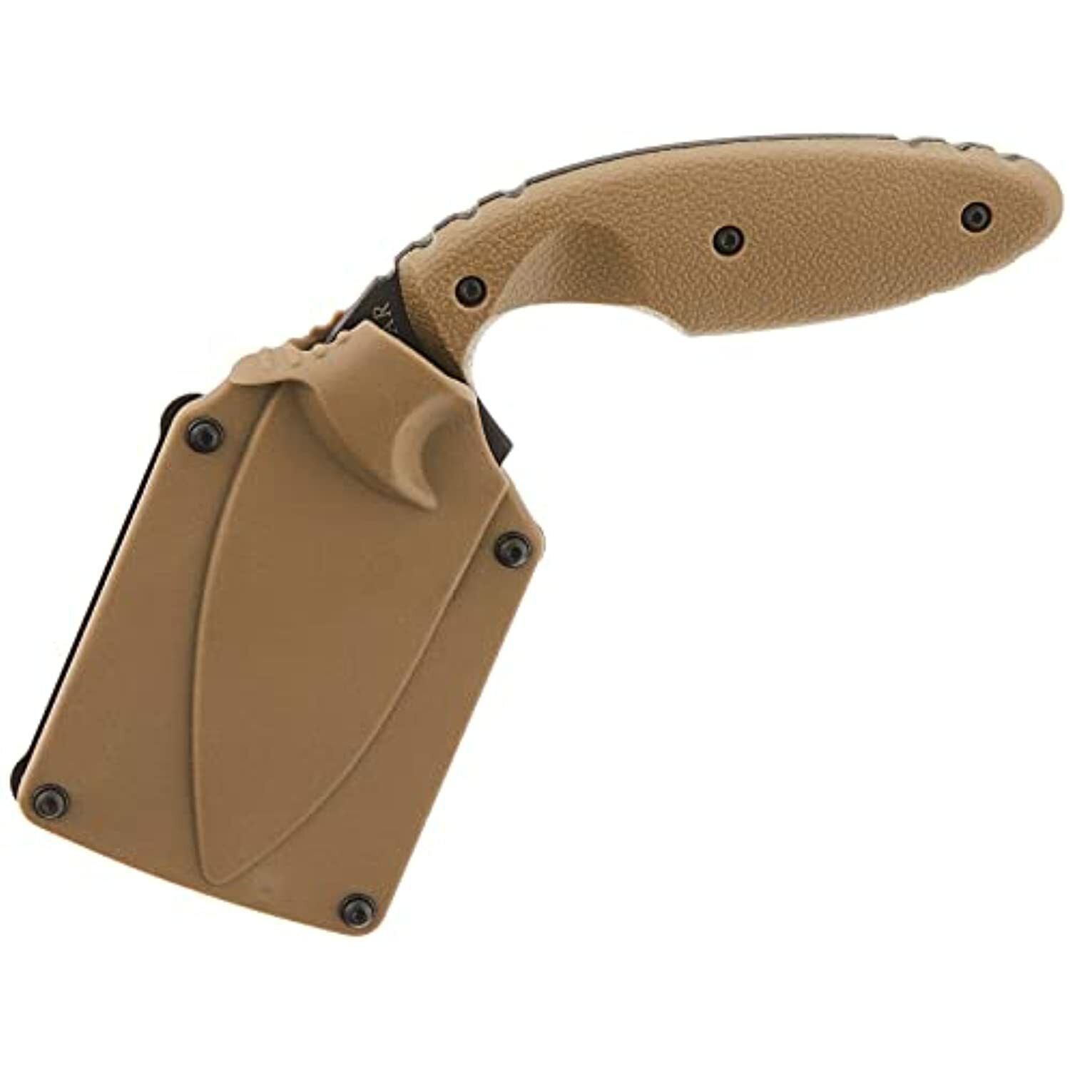 KA-BAR 1477CB, TDI Law Enforcement Clip, Partial Serrated, Coyote Brown, Hard
