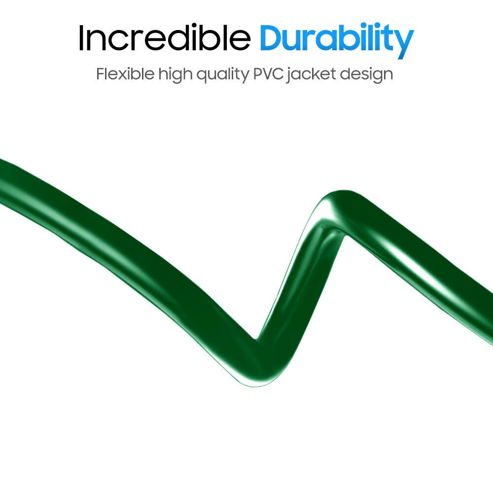 75FT Cat5e Ethernet Cable UTP LAN Network Patch Cord RJ45 Cat 5e Cable - Green