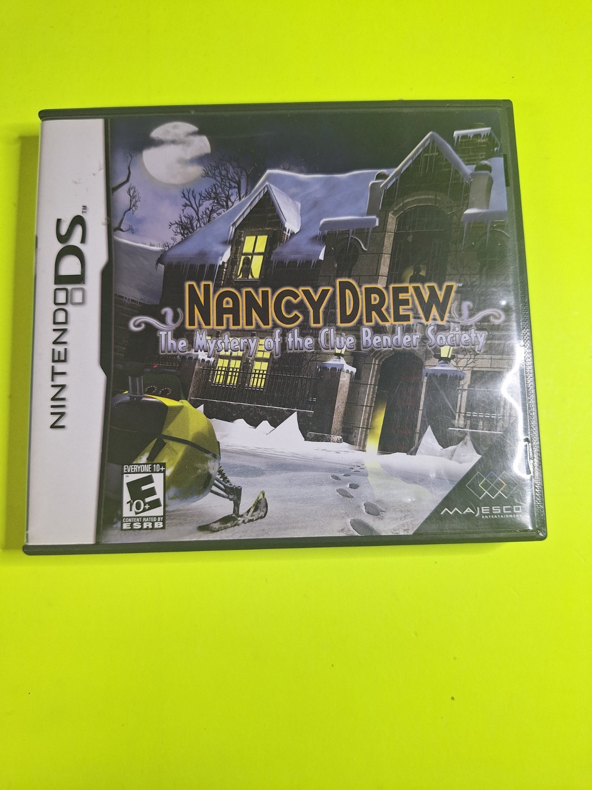 Nancy Drew The Mystery of the Clue Bender Society CASE AND MANUAL ONLY NO GAME