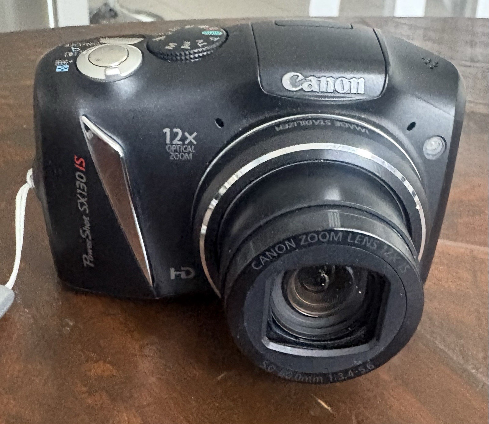 Canon SX130 IS Powershot Digital Camera 12x Optical Zoom 12.1 Mega Pixel -TESTED