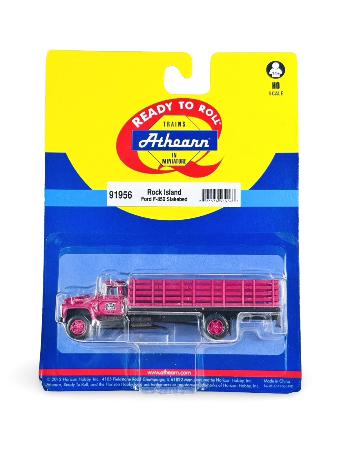 #91956 HO 1/87 Athearn Rock Island Ford F-850 Stakebed Truck