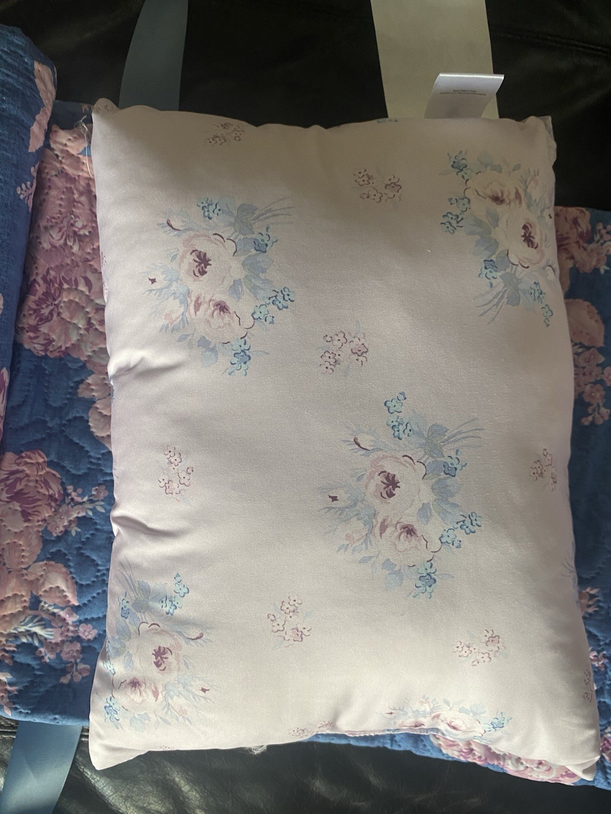 Rachel Ashwell Simply Shabby Chic Full Queen 4 Pc Quilt Pink Blue Shams Pillow