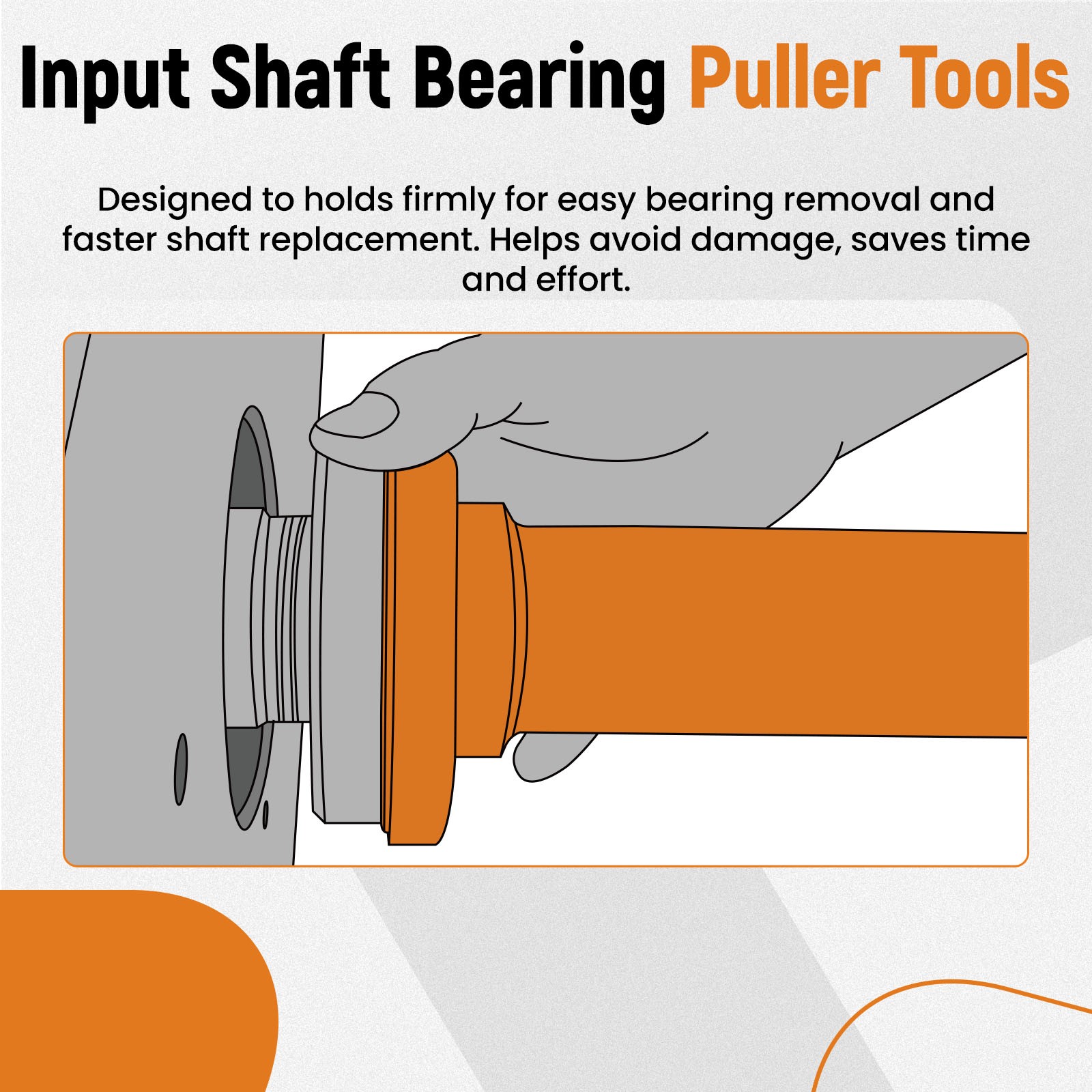 Trans Bearing Puller Kit for Eaton Fuller Ultra Shift Plus 4308011 1.75-2"