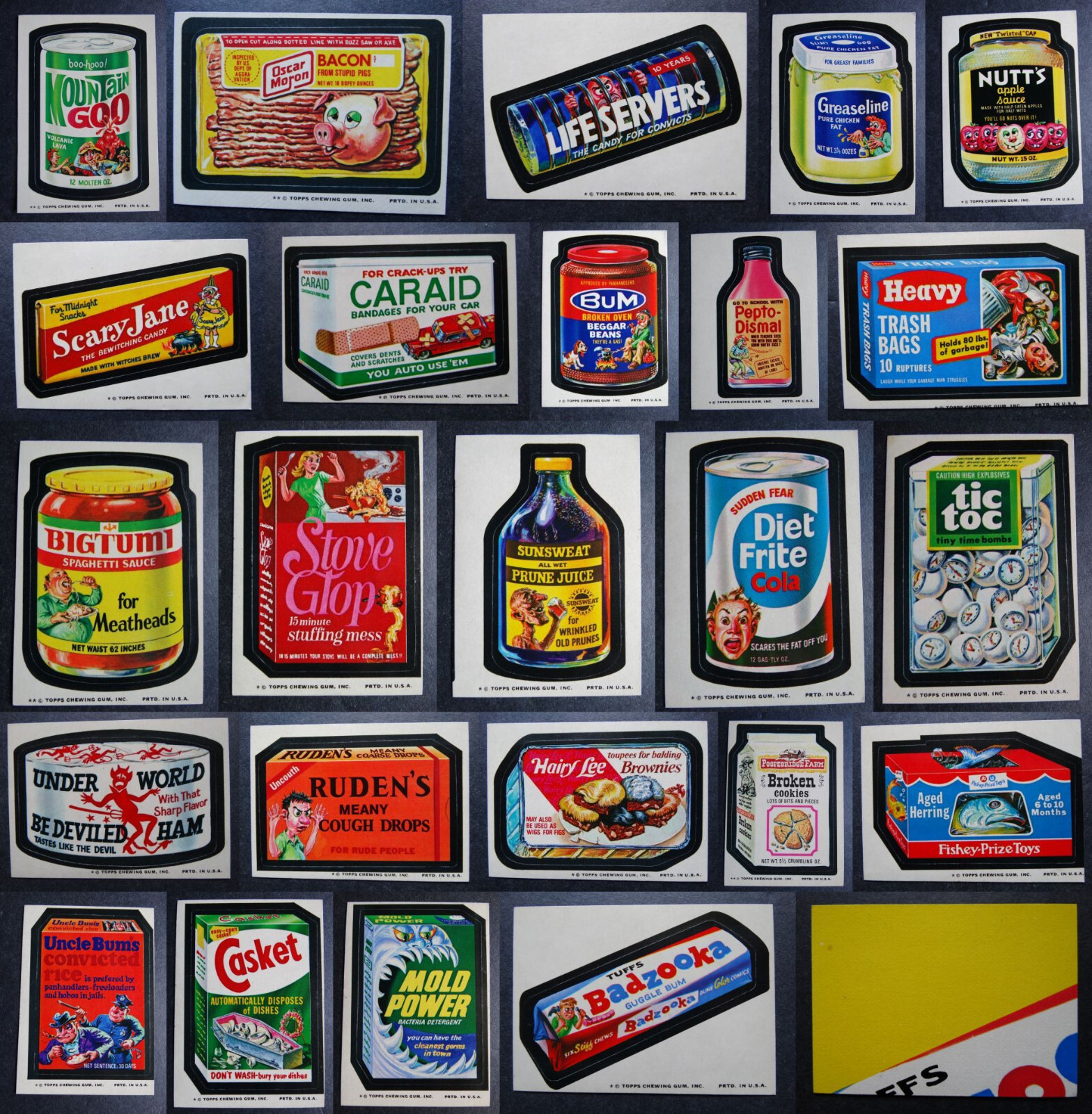 1974 Topps Wacky Packages 10th Series Trading Cards Complete Your Set You U Pick