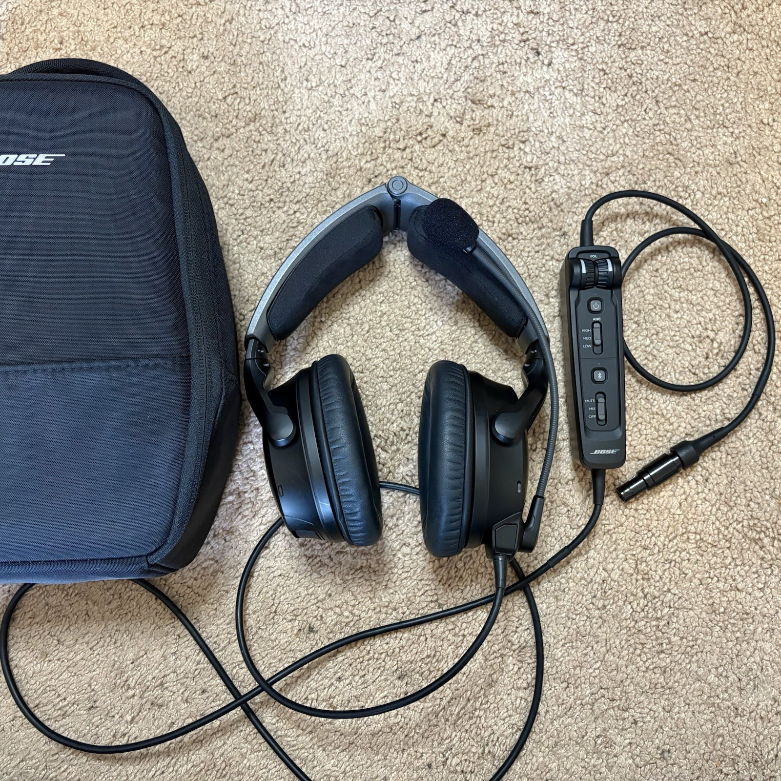 Bose A30 ANR Aviation Headset Single Lemo Plug With Bluetooth