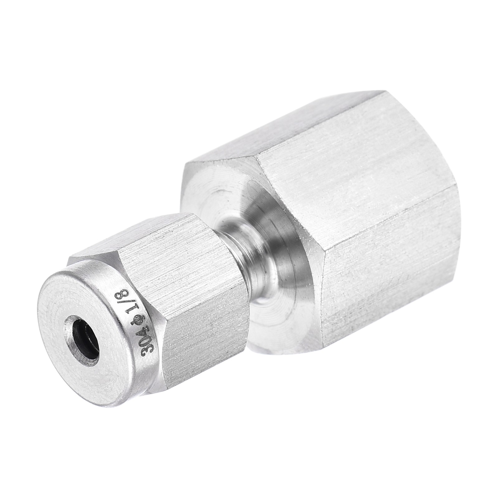 2 Pcs Compression Tubes Fitting,(1/4 NPT Female Thread x 1/8-Inch Tube OD)
