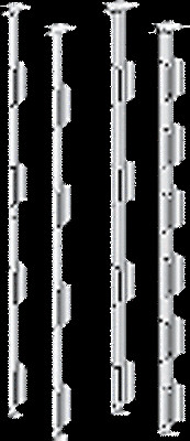 Aluminum Canes Securing Cryovials Artificial Insemination 13 mm 6 Tab 11.25"