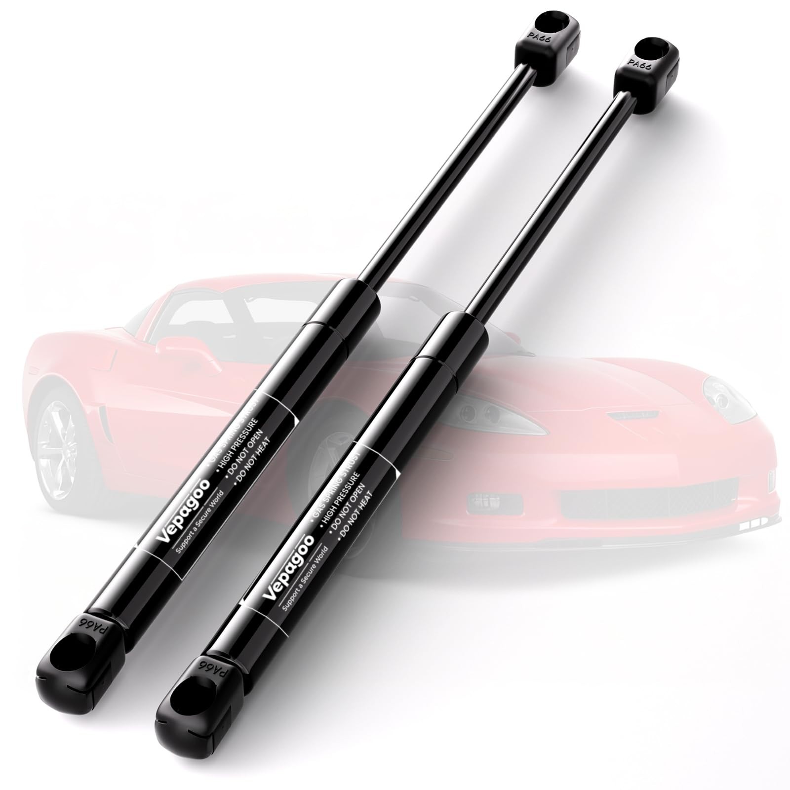 Vepagoo Front Hood Struts Shock for Chevy Corvette 2005-2013 Base/Grand, Lift...