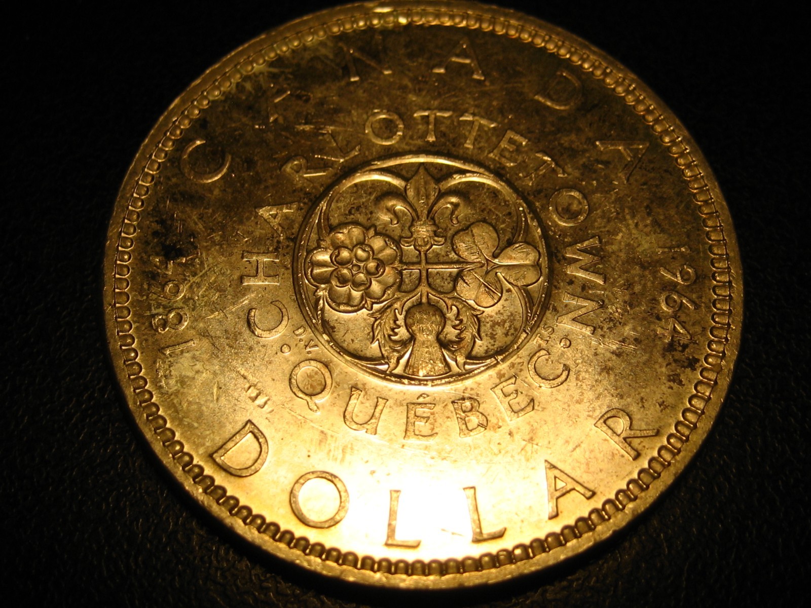 1964 80% Silver Canadian Dollar Uncirculated Some Toning #3